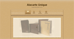 Desktop Screenshot of alacarteunique.com