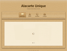 Tablet Screenshot of alacarteunique.com