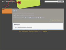 Tablet Screenshot of alacarteunique.co.uk
